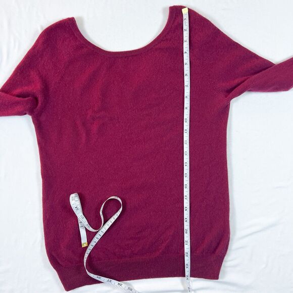 Delicate Love Cashmere Sweater V-Back Womens‎ S Timeless Elevated Old Money Luxe - Picture 5 of 9